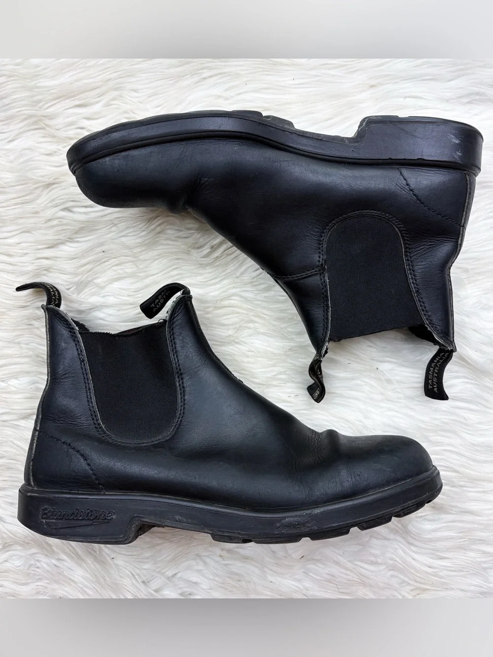 Blundstone 510 Originals Chelsea Boots Black Leather AU 8 Womens 11 Mens 9 As Is